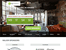 Tablet Screenshot of 3dawards.cgarchitect.com
